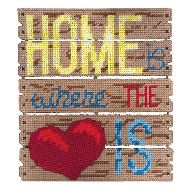 Imagem de Janlynn Home Is Where The Heart Is Pallet-ables Kit de lona de plástico