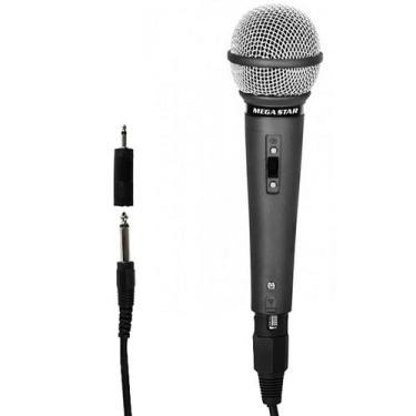 Imagem de Microfone Megastar DEH355 Unidirecional - Preto - Mega Star