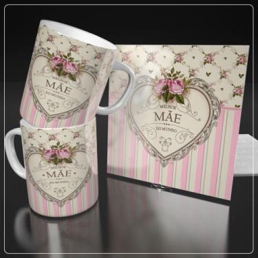 Imagem de Kit azulejo e caneca dia das mães 09 - Eliane/LiveSUb