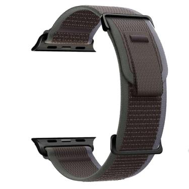 Imagem de Pulseira esportiva Trail Loop de nylon macio para Apple Watch Ultra 2/Ultra de 49 mm, séries 10 de 46 mm, 9, 8, SE 2, 7, 6, SE, 5, 4, 3, 2 e 1 de 45 mm, 44 mm e 42 mm, unissex