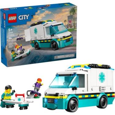 Imagem de Lego City Great Vehicles Ambulância de Emergência 60451