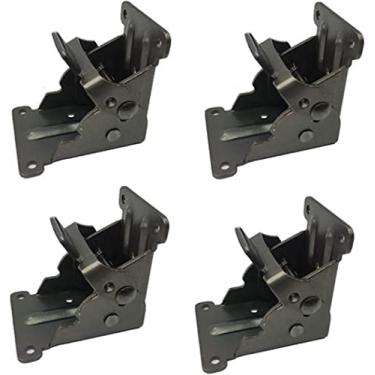 Imagem de 4 peças de dobradiça dobrável com travamento automático de 90 graus, para extensão de cadeira de mesa de jantar, pernas faça você mesmo, acessórios de ferragens de móveis de metal