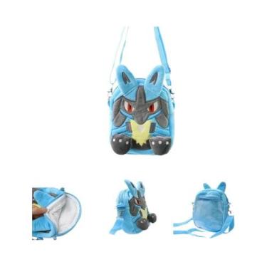 Imagem de Pokemon Anime Mochila De Pelúcia Gengar Mimikyu Snorlax Rowlet Lucario