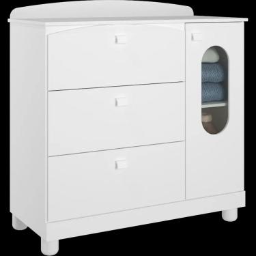 Imagem de Cômoda Bebê Permobili Fofura 03 gavetas 01 porta MDF