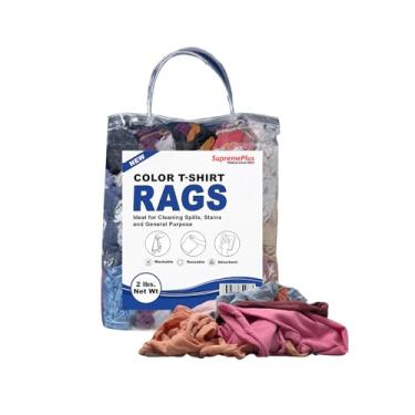 Imagem de SupremePlus Panos De Limpeza Malha Premium Supremeplus, Compre Trapos A Granel Para Oficinas, Mecânicos, Pintores E Uso Doméstico, Camiseta Algodão Multiuso (Saco 2 Libras)