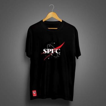 Imagem de Camiseta São Paulo Masculina Zé Carretilha Nasa SPFC, Preto, M