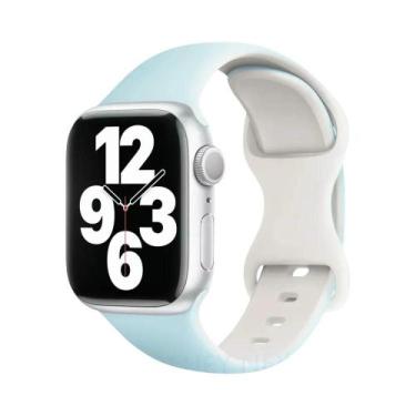 Imagem de Pulseira De Silicone De 45mm 44mm 40mm 41mm 49mm 38mm 42mm Para Apple 