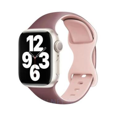 Imagem de Pulseira De Silicone De 45mm 44mm 40mm 41mm 49mm 38mm 42mm Para Apple 