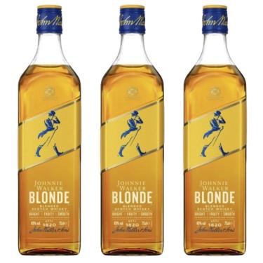 Imagem de Kit com 3 Johnnie Walker Blonde Blended Scotch Whisky 750ml