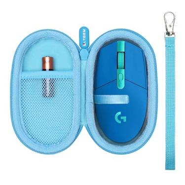 Imagem de LTGEM Estojo rígido para transporte de viagem compatível com mouse gamer sem fio Logitech G305/G PRO X/G Pro/G703/G903, branco