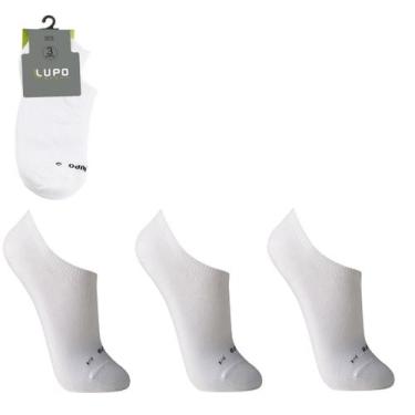 Imagem de Meias Lupo -kit C/6 Pares Meias Sapatilha Sport Ref.3270-089, Branco, 