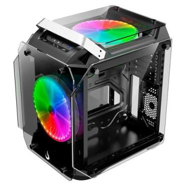 Imagem de Gabinete Gamer Rise Mode Zeus Glass 02, Mid Tower, ARGB, Frontal e Lat
