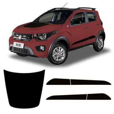 Imagem de Faixa Mobi Cross 2019/2020 Adesivo Do Capô + Lateral Preto - SPORTINOX
