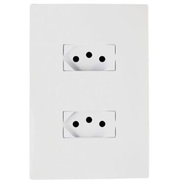 Imagem de Conjunto Tomada Dupla 10A 2P+T 4X2 Monobloco I9 94120 Ilumi