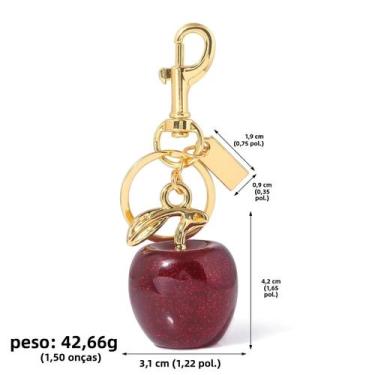 Imagem de Chaveiro Branca de Neve com Maçã Vermelha - Pingente de Maçã para Home