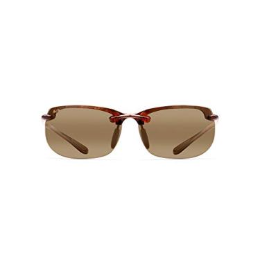 Imagem de Maui Jim Banyans w/Patented PolarizedPlus2 Lenses Polarized Sport Sunglasses, Tortoise/Hcl Bronze Polarized, Large