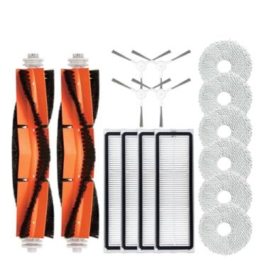 Imagem de Compatible With XMI Robot Vacuum S10+ / S10 Plus / B105 Accessories Main Side Brush Hepa Filter Mop Rag Cloth Spare Parts(Pink)