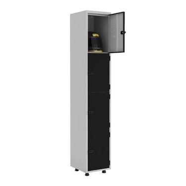 Imagem de Armário Roupeiro Aço 4 Portas Ea701 Preto