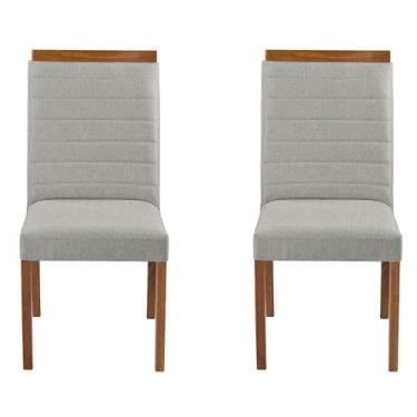 Imagem de Kit 2 Cadeiras Decorativas Sala de Jantar Luxo Sueli Facto Prata - Moz