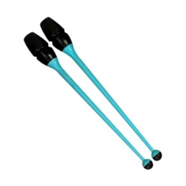 Imagem de RNXRZANK Ginástica Rítmica Conectável, Equipamento de Treinamento de Ginástica, Fácil de Controlar, Adereços de Dança de 45,5 Cm para Apresentações No Palco, Azul