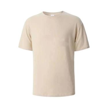 Imagem de Camiseta De Algodão Branca De Alta Resistência 500g Com Gola Redonda E