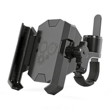 Imagem de Temvue Suporte de telefone para bicicleta, suporte giratório de 360° para motocicleta e bicicleta, braçadeira de celular para guidão à prova de choque para iPhone Air 17 Pro Max, 16 Pro Max Plus