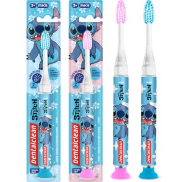 Imagem de ESCOVA DE DENTE INFANTIL STITCH TIMER LIGHT - DENTALCLEAN