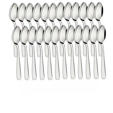 Imagem de Kit Peças Jogo de Colheres de Mesa em Aço Inox Colher de Sopa 18cm (48)