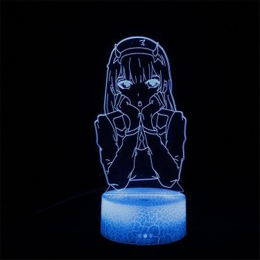 Imagem de Lâmpada de decoração de anime Night Light Sailor Moons Lâmpada de ilusão 3D