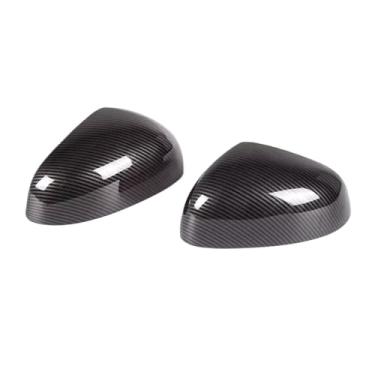 Imagem de Compatível com benz smart/fortwo 2016-2024 substituição do carro retrovisor espelho lateral capa asa tampa da porta exterior habitação escudo guarnição carbono(Carbon Look)