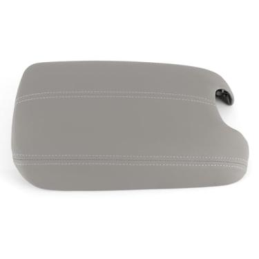 Imagem de Akozon Guarnição da Capa do Apoio de Braço da Tampa do Console Central para Ajuste para 2008-2012 - Couro de Microfibra, Fácil Instalação, Design Elegante (Cinza)