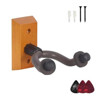 Imagem de RuiJOTWAT Gancho de guitarra suporte de parede gancho de parede baixo com 3 palhetas para violino ukulele banjo