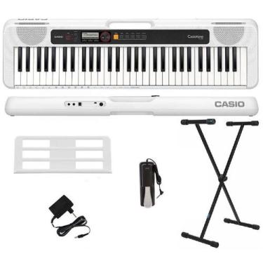 Imagem de Teclado Casio CT-S200 61 Teclas Branco + Suporte + Pedal