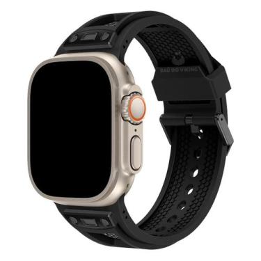 Imagem de Pulseira Silicone Robusta Web Compatível com Watch Ultra - Baú do Viki
