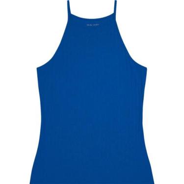 Imagem de Regata Alças Finas Malwee 1000068765 Feminina Canelada Viscose T. P/XG