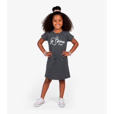 Imagem de Vestido Menina Infantil em Molecotton Select Preto