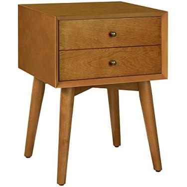 Imagem de Crosley Furniture Mesa lateral Landon Nightstand com gaveta, bolota