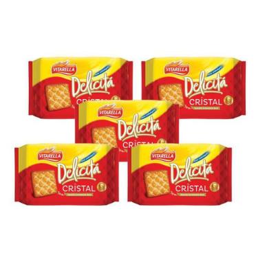Imagem de Biscoito Delicita Cristal - Kit 5 Pacotes- Vitarella