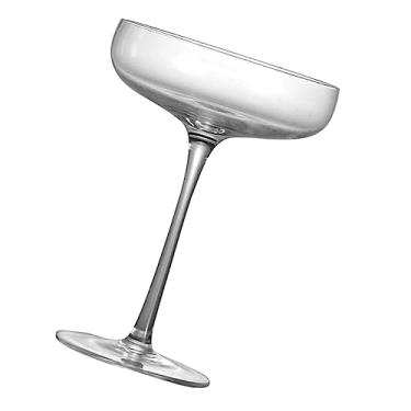 Imagem de CIYODO 1 Unidade de coquetel transparente de vinho de vidro bebidas copos taças de vinho vidro criativo cristal xícara de café conjunto de óculos definir Taça de champanhe