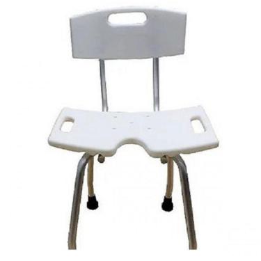 Imagem de Cadeira Banho Encosto Obesos, Idosos Até 170 Kilos- Banco