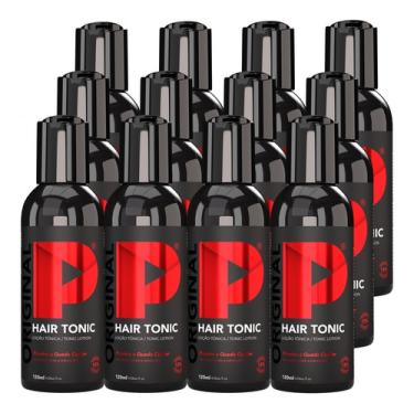 Imagem de Tônico Capilar Play 120ml Barba Calvície Caixa 12 Unidades Tônico Capilar,Produto Para Crescer Barba,Cabelo,Sobrancelha,Tratamento,Preenchimento,Estimula Crescimento