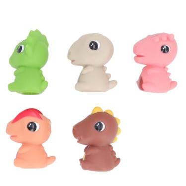 Imagem de Fantoche de Dedo de bebê, Fantoche de Dedo Fofo de Plástico Macio para Educação Infantil (1242 Dinossauro)