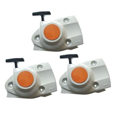 Imagem de WanQin Conjunto de arranque de recuo para motosserra Stihl TS410 TS420 serra de corte de concreto 4238-190-0300 (branco (pacote com 3))