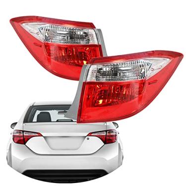 Imagem de SEBLAFF Pacote com 2 peças de reposição para montagem de luz traseira LH+RH para Corolla 2014 2015 2016 lado do motorista e passageiro 8156002751 8155002751