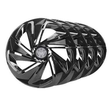 Imagem de Jogo Calota Nitro Pto Aro 13 Para Saveiro 2002 2003 2004 - Elitte Moto