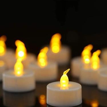 Imagem de Vela Eletrônica Decorativa Led Amarela + Baterias - Ami