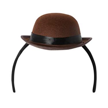 Imagem de Rubies Mini chapéu Derby envelhecido feminino, marrom, Marrom, Standard