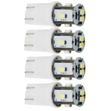 Imagem de 4 Lampada Pingao T10 Tipo Torre 6 Leds 36mm Esmagada 1.8w - STORE AUTO
