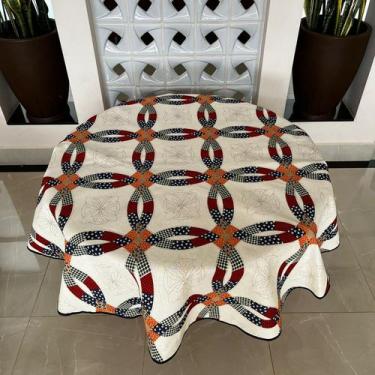 Imagem de Toalha De Mesa Redonda 6 Lugares 1,80m - TERRA DECOR, Argola