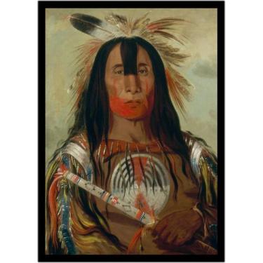 Imagem de Quadro Decorativo Design Índio Cultura Indígena Com Moldura RC024 - Vi